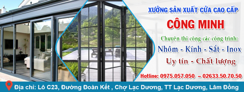 Thi công cửa nhôm kính sắt inox đẹp tại Lâm Đồng